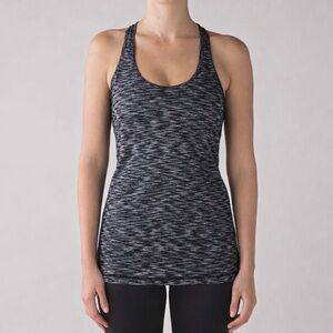 Lululemon Cool Racerback Tank Top Sleeveless Heathered Gray